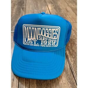 MOONDOGGIES BEACH CLUB Men's Blue Basic Groove Foam Trucker Hats